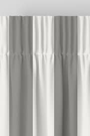 Laura Ashley Steel Grey Lille Stripe Made to Measure Curtains - Image 6 of 9