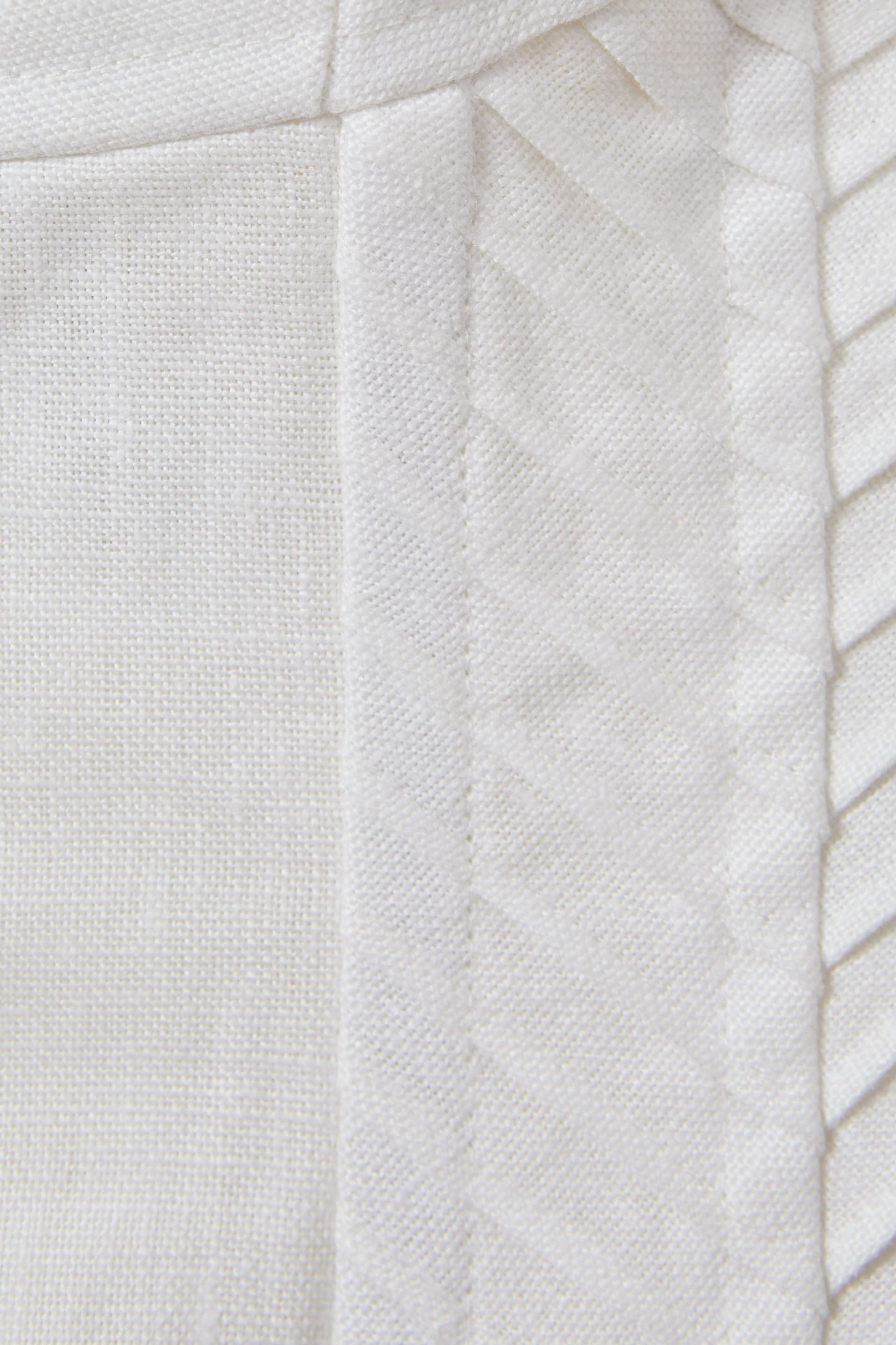 Reiss Cream Mirabelle Linen Corset Vest - Image 4 of 4
