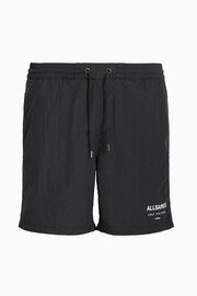 AllSaints Underground Black Swim Shorts - Image 10 of 10