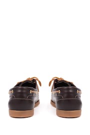 Jones Bootmaker Parsons Leather Boat Brown Shoes - Image 3 of 6