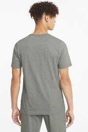 Puma Grey Mens Essentials Small Logo T-Shirt - Image 2 of 5