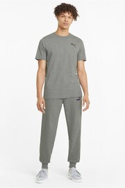 Puma Grey Mens Essentials Small Logo 100% Cotton T-Shirt - Image 3 of 5