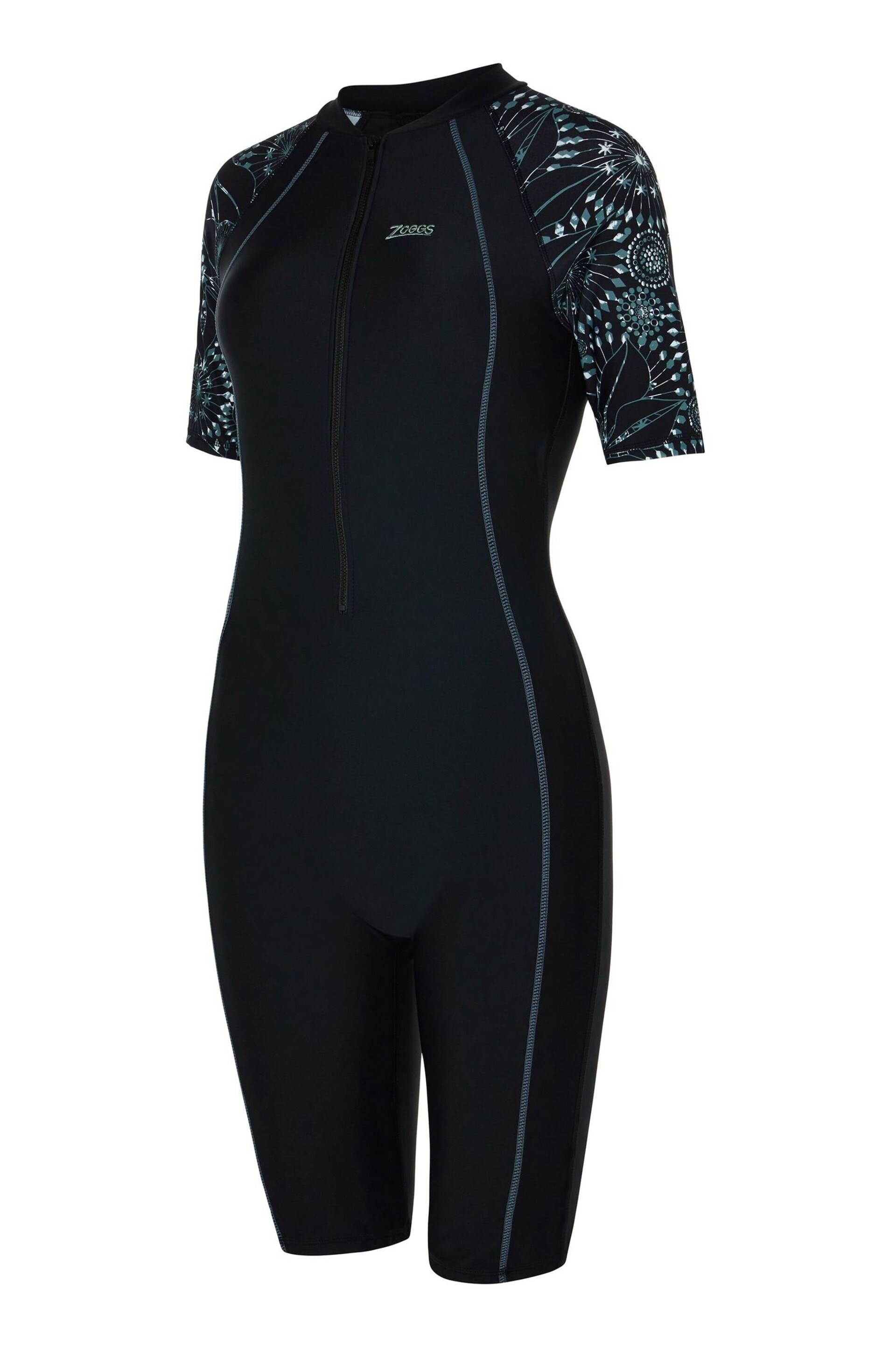 Zoggs Stellar UPF50+ Kneesuit Black Swimsuit With Removable Foam Cup Support - Image 5 of 6