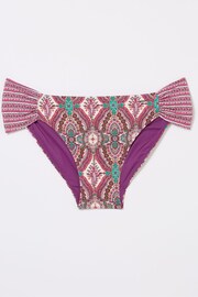FatFace Pink Porth Detail Paisley Bikini Bottoms - Image 4 of 4