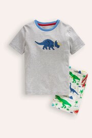 Boden Grey Fun Jersey Play T-Shirt Set - Image 1 of 3