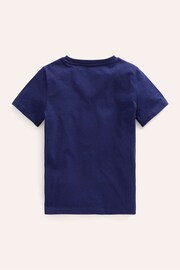 Boden Blue Dark Chainstitch Animal Print T-Shirt - Image 3 of 4