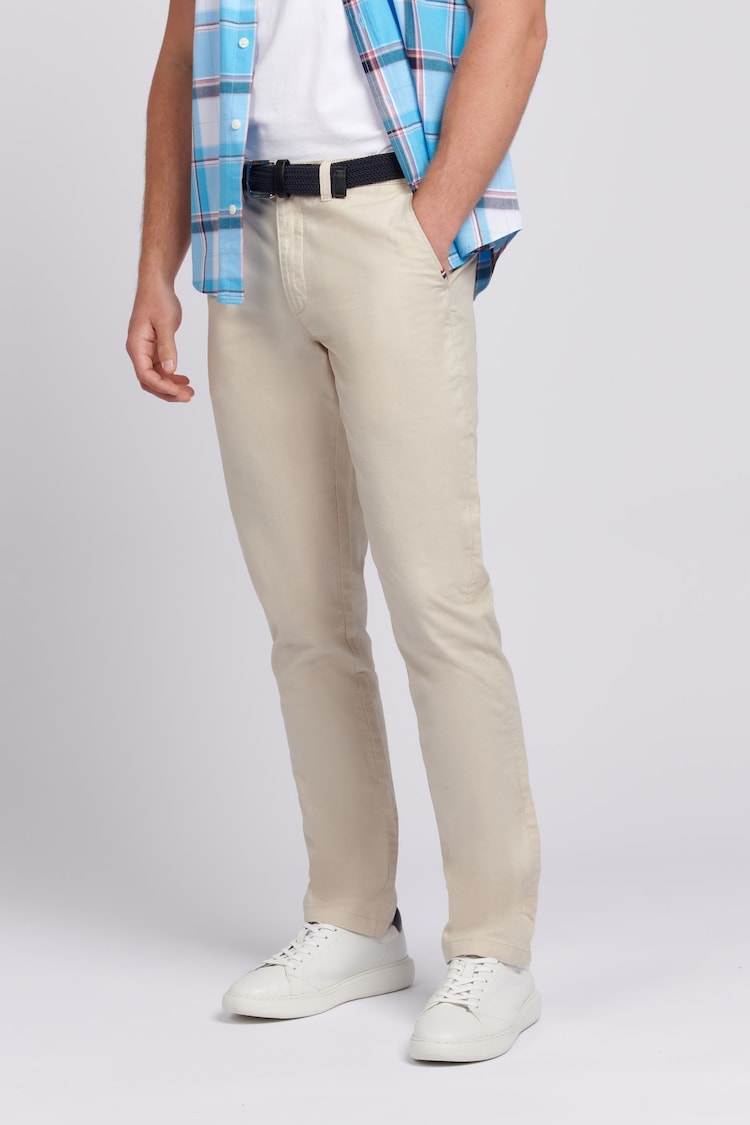 U.S. Polo Assn. Mens Linen Blend Chinos - Image 1 of 6