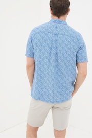 FatFace Blue Dempsey Leaf Print Shirt - Image 2 of 4