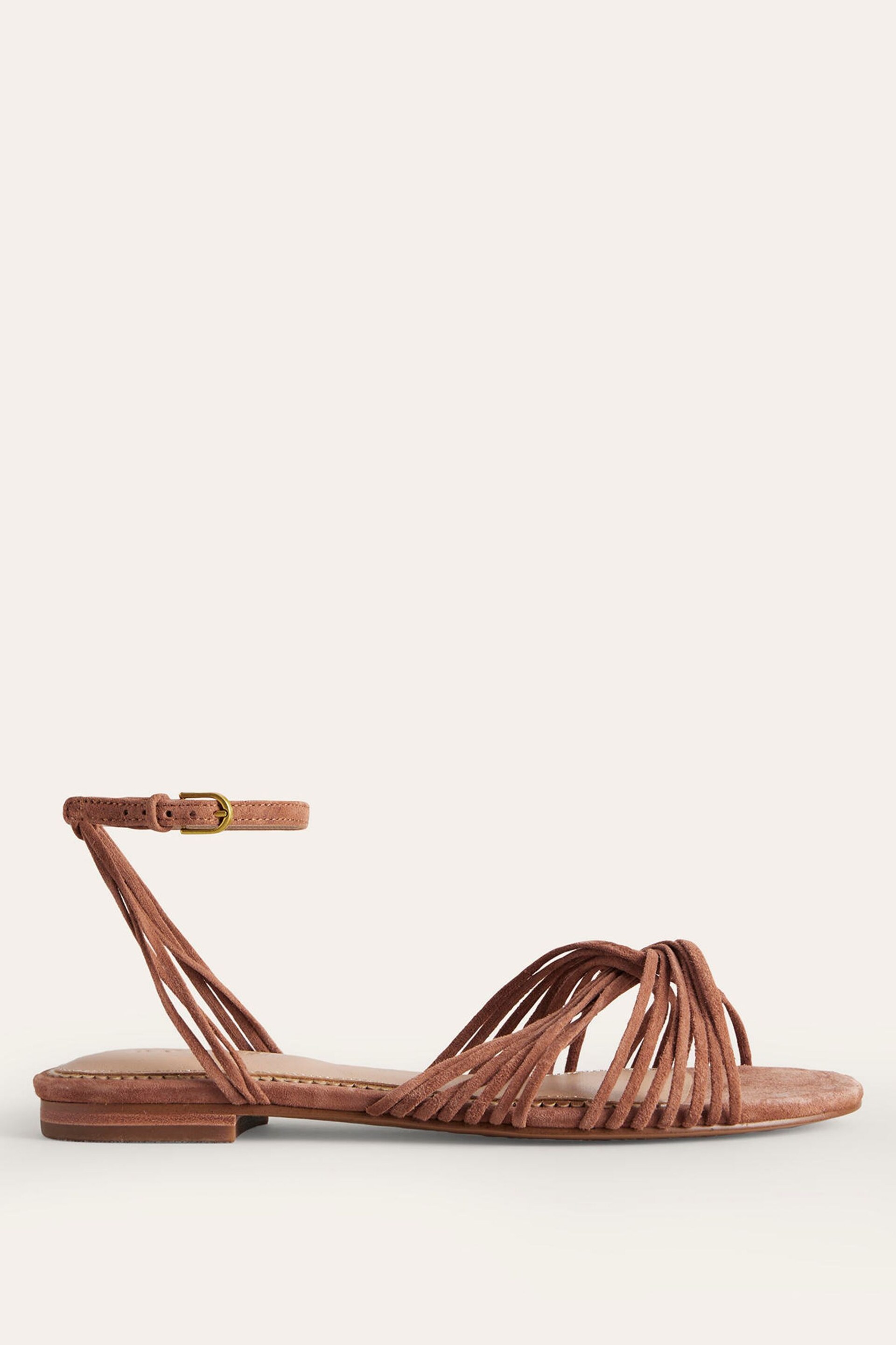 Boden Brown Twist Front Flat Sandals - Image 2 of 4