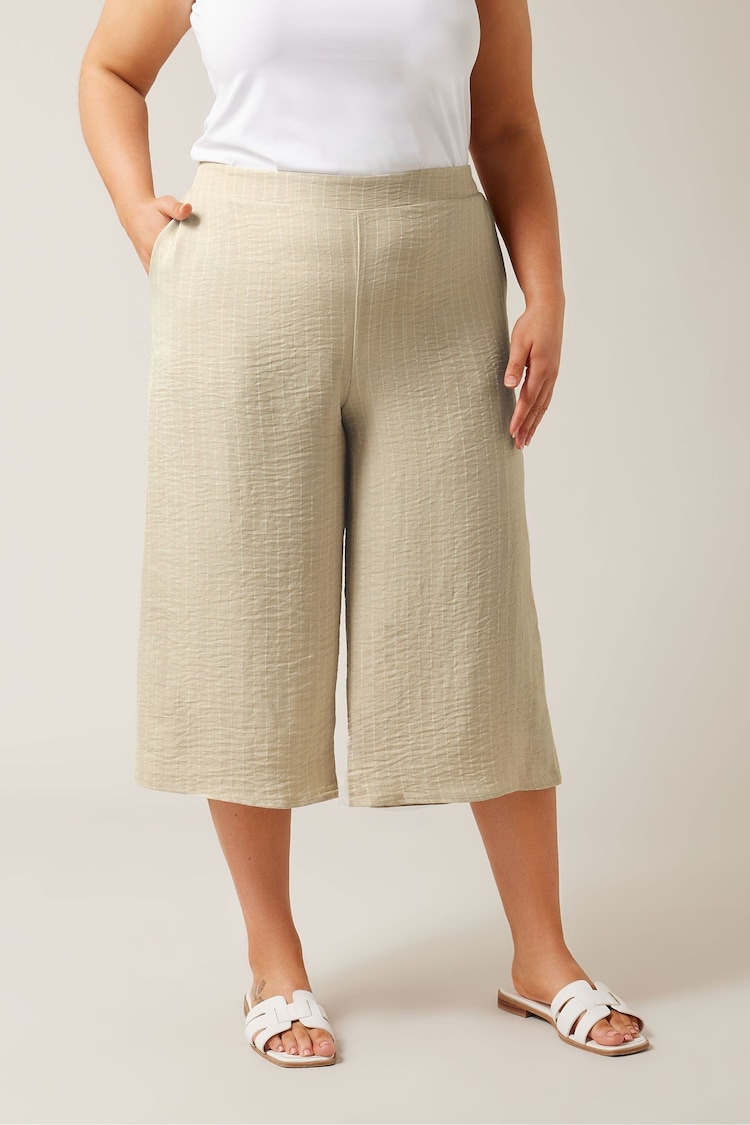 Evans Curve Natural Brown Culottes - Image 1 of 4