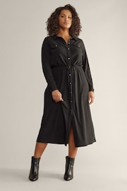 Evans Ribbed Utility Dress - Image 1 of 5