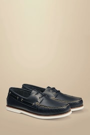 Charles Tyrwhitt Blue Charles Tyrwhitt Blue Boat Shoes - Image 2 of 4