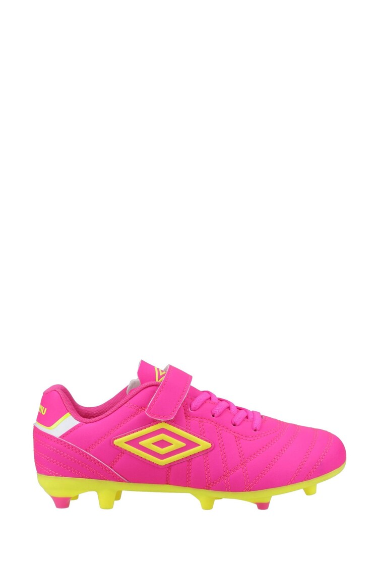 Umbro Pink Junior Speciali Liga Firm Ground Football Boots - Image 1 of 4