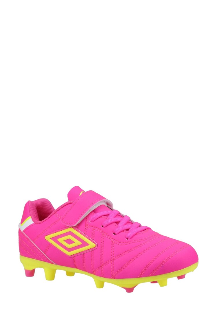 Umbro Pink Junior Speciali Liga Firm Ground Football Boots - Image 2 of 4