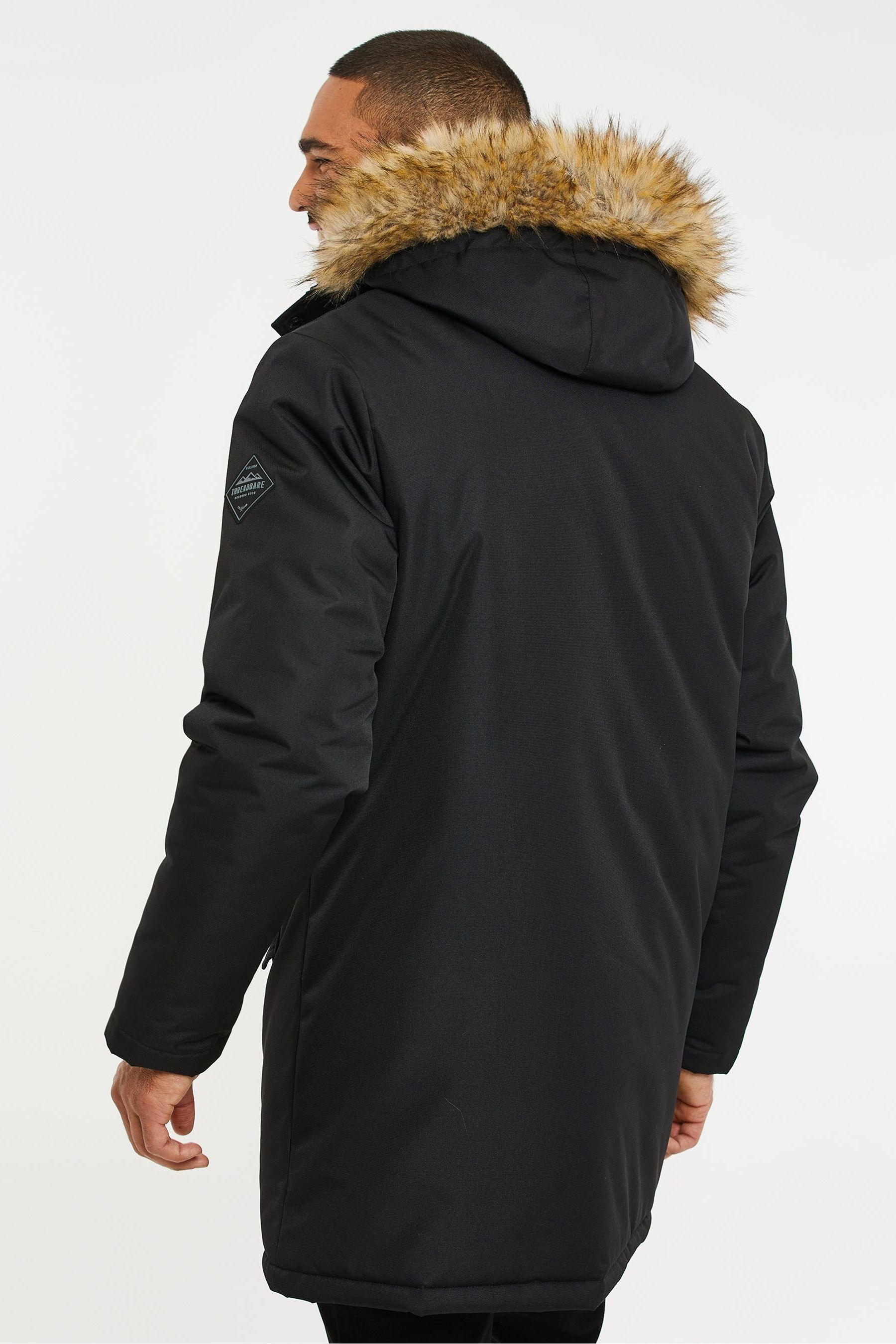 Threadbare hooded parka jacket sale