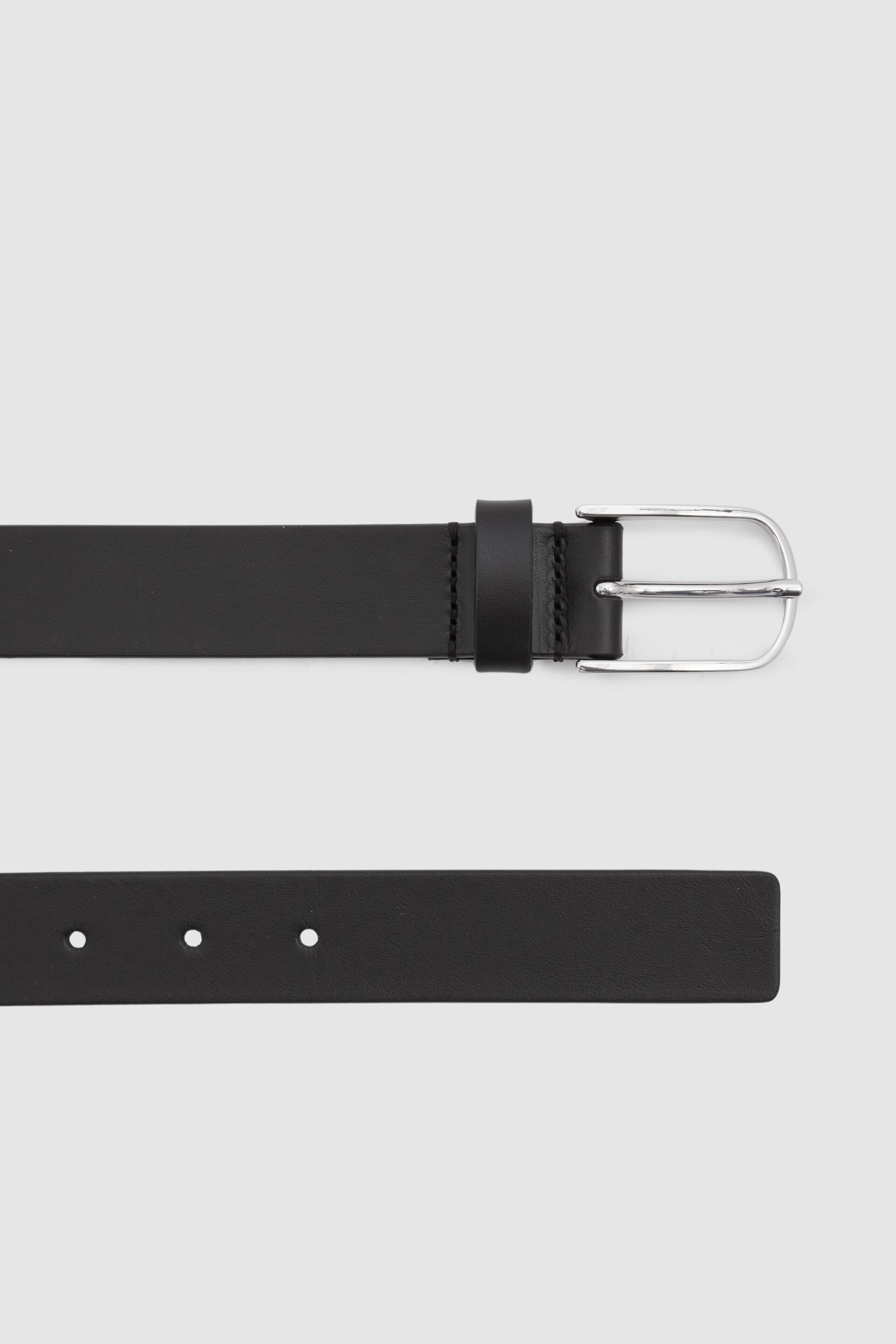 Reiss Black Carrie Leather Belt - Image 3 of 4
