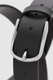 Reiss Black Carrie Leather Belt - Image 4 of 4