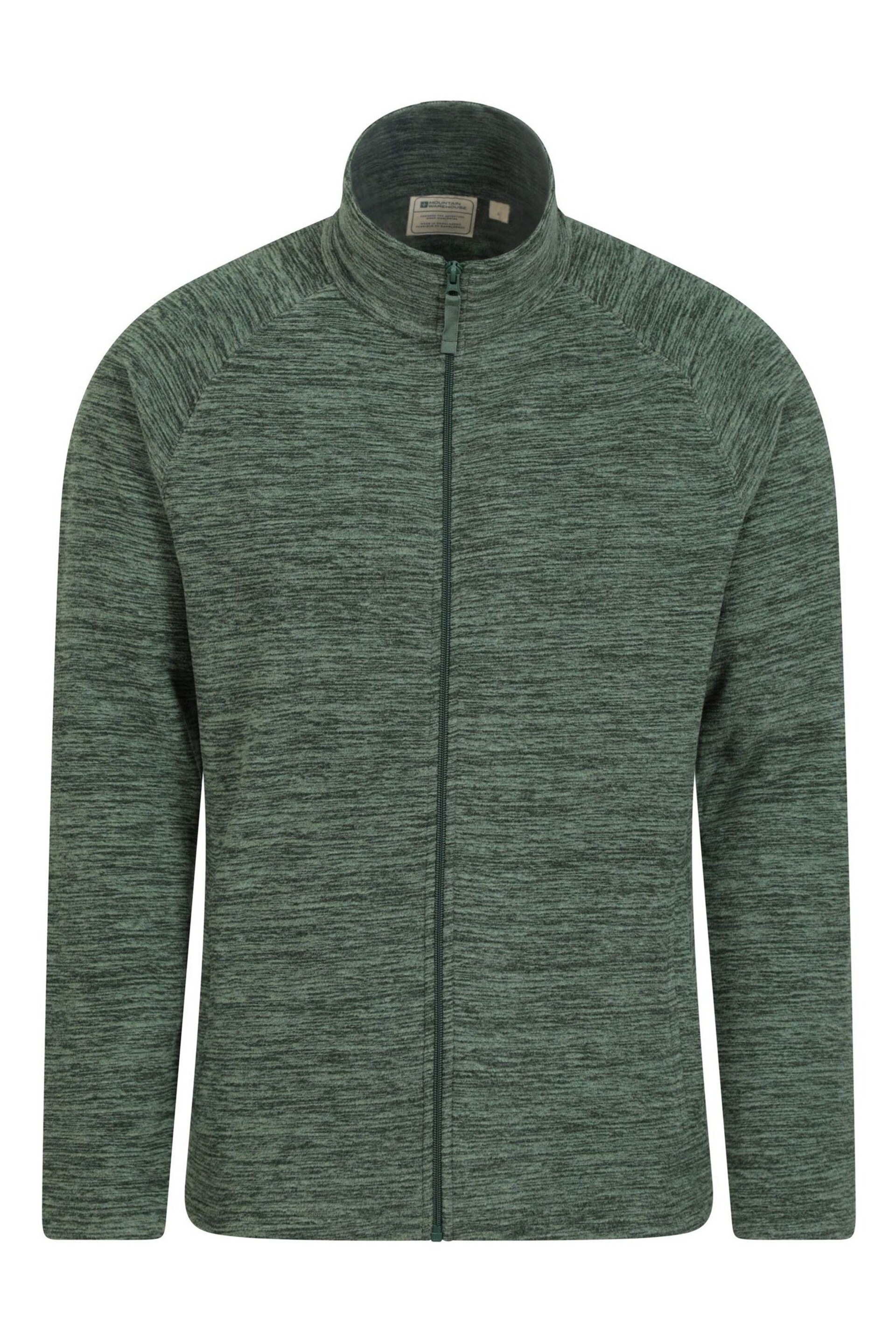 Mountain Warehouse Green Snowdon Mens Full Zip Fleece - Image 1 of 5