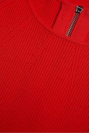 Ted Baker Red Raelea Rib Engineered Bodycon Midi Dress - Image 4 of 5