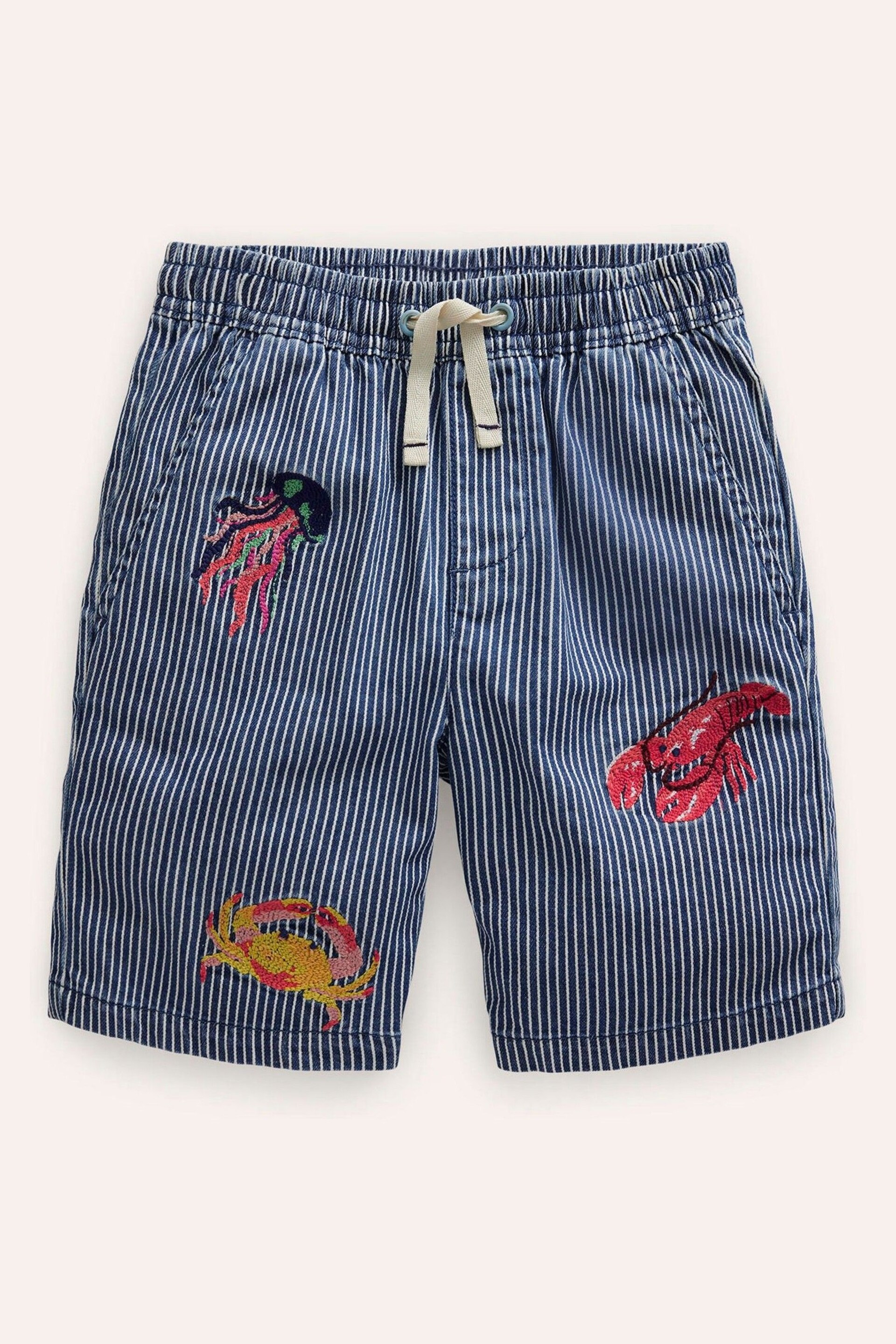 Boden Blue Superstitch Shorts - Image 1 of 3