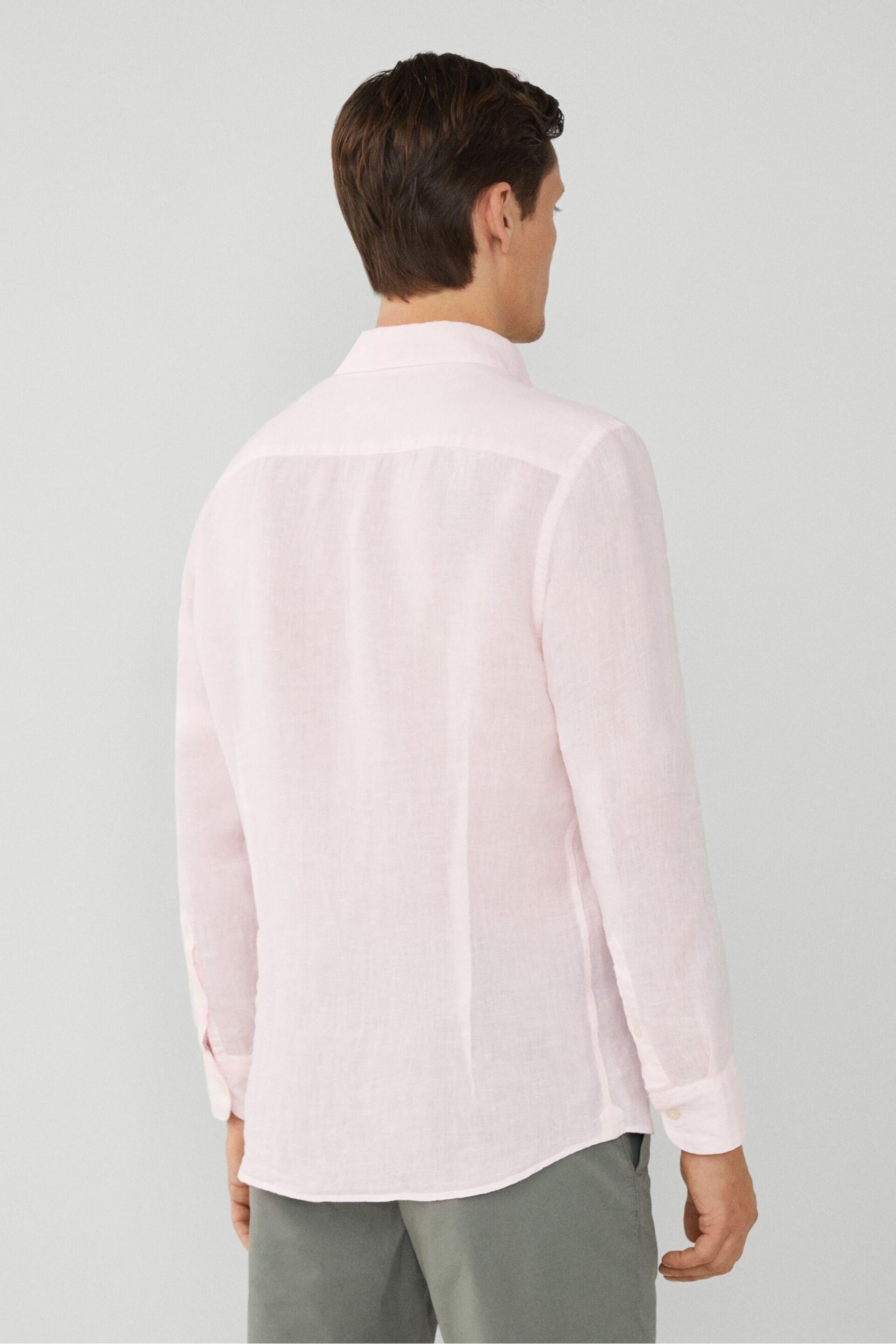 Hackett London Men Pink Shirt - Image 3 of 7