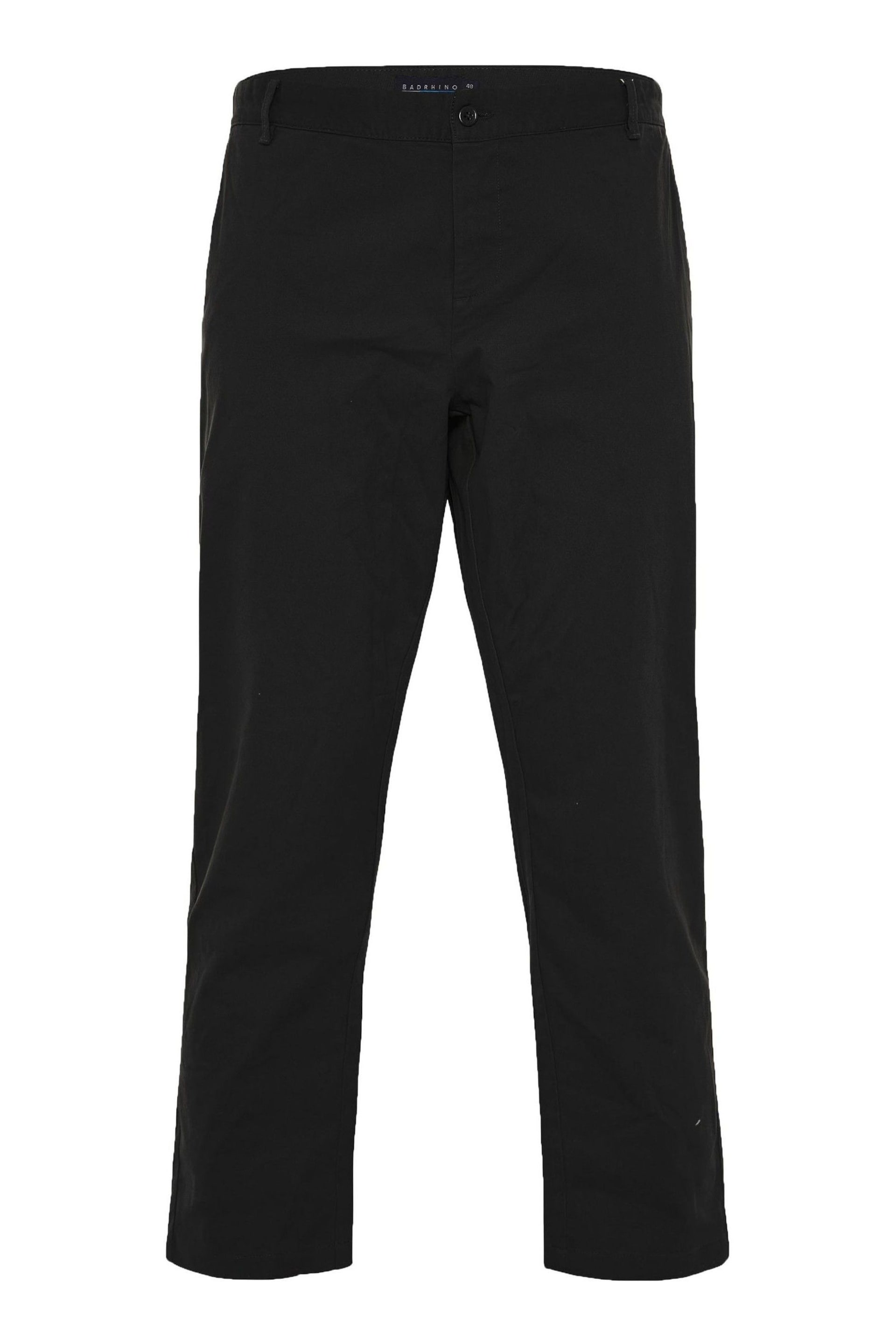 BadRhino Big & Tall Black Stretch Chino Trousers - Image 3 of 3