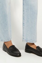 Dune London Black Ginelli Flexi Sole Penny Loafers - Image 2 of 5