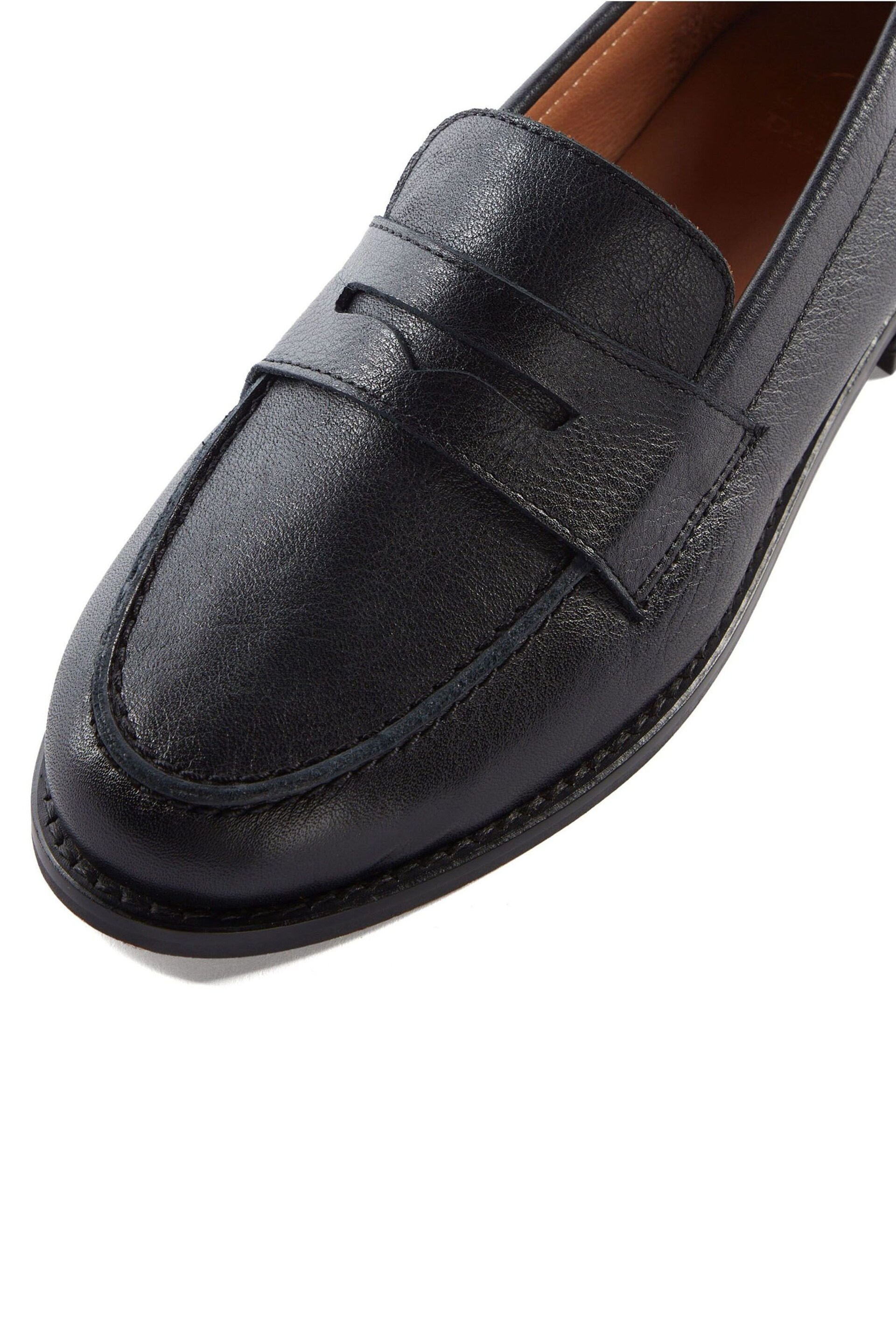 Dune London Black Ginelli Flexi Sole Penny Loafers - Image 5 of 5