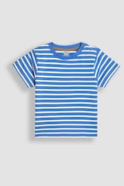 JoJo Maman Bébé Mocha Safari Vehicles Print & Stripe 2-Pack Pocket T-Shirts - Image 5 of 6