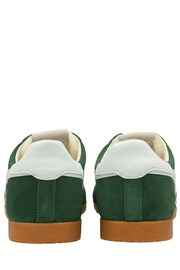 Gola Green Mens Elan Suede Lace-Up Trainers - Image 3 of 4