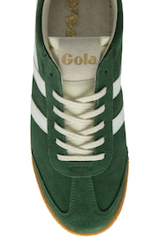 Gola Green Mens Elan Suede Lace-Up Trainers - Image 4 of 4