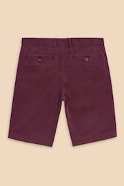 White Stuff Purple Sutton Organic Chino Shorts - Image 6 of 7