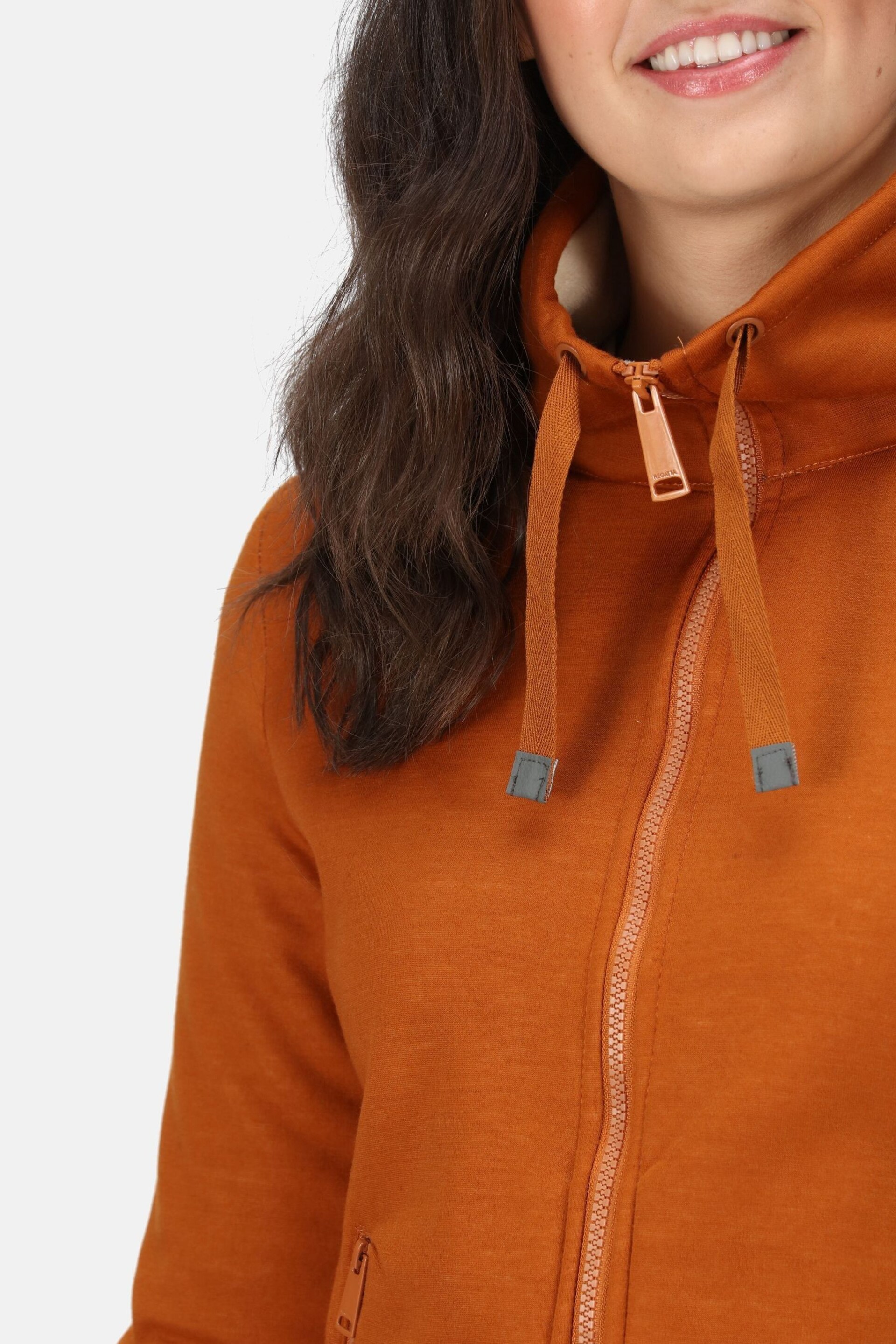 Regatta Brown Azariah Full Zip Hooded Fleece - Image 4 of 9