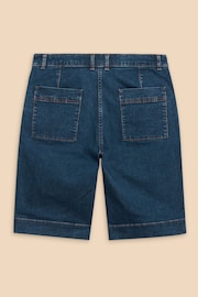 White Stuff Blue Hayley Denim Shorts - Image 6 of 7