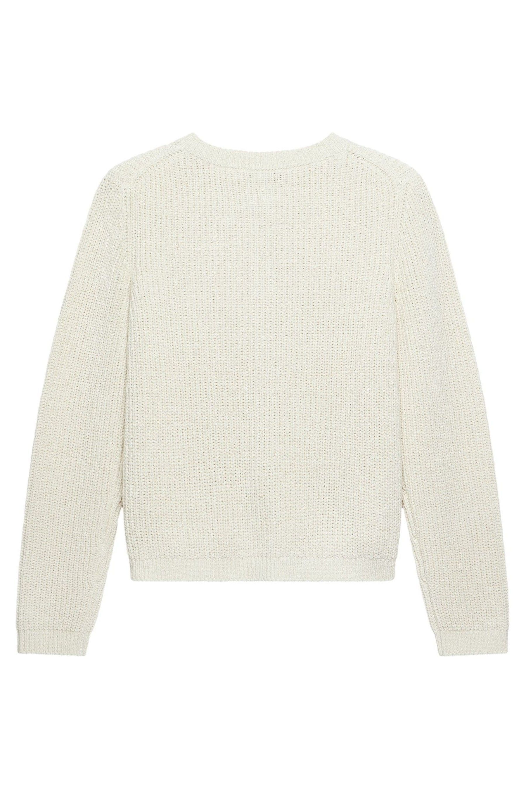 Mint velvet cream buttoned cuff knit shop