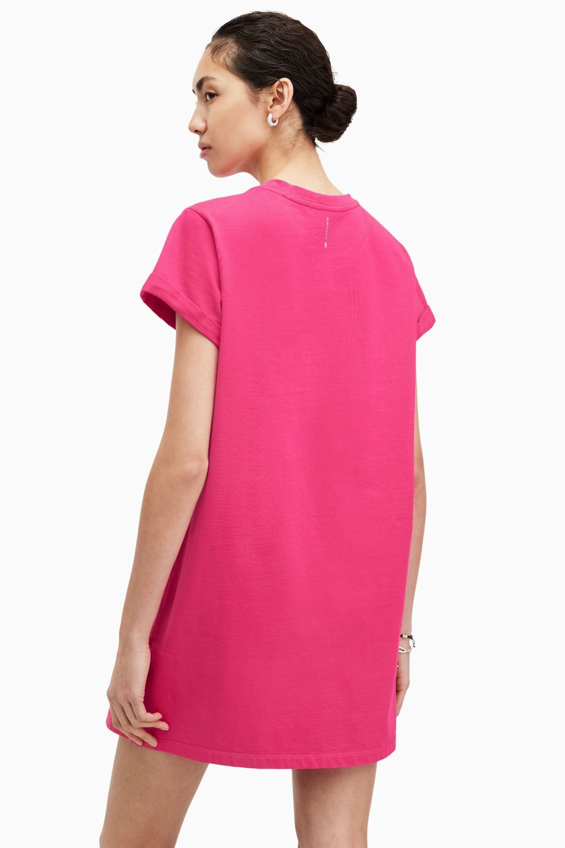 AllSaints Pink Mini Anna Dress - Image 2 of 7