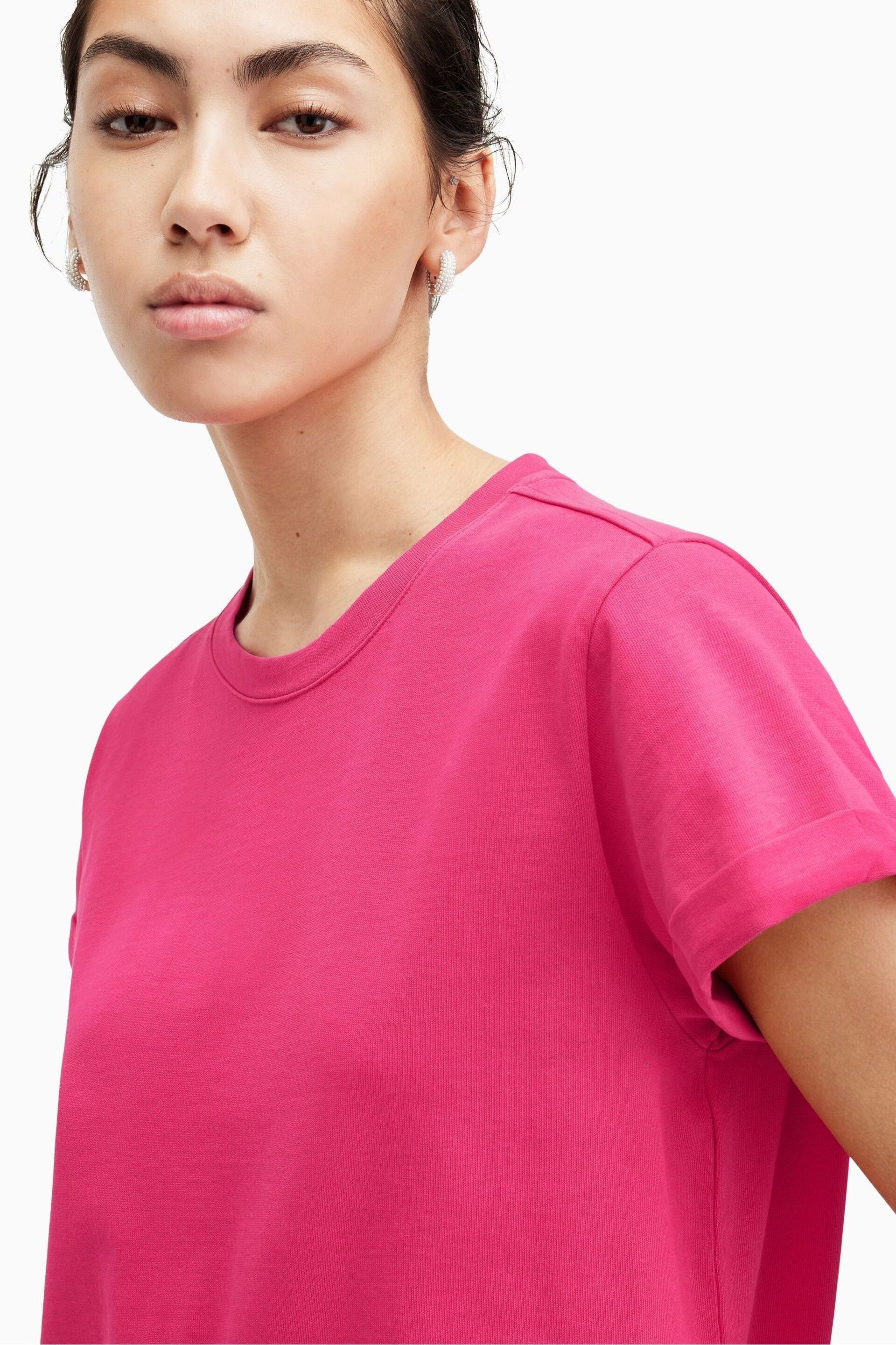 AllSaints Pink Mini Anna Dress - Image 5 of 7