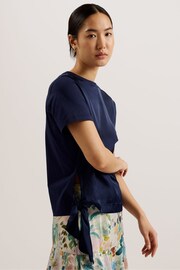 Ted Baker Blue Doretaa Jersey T-Shirt - Image 3 of 6