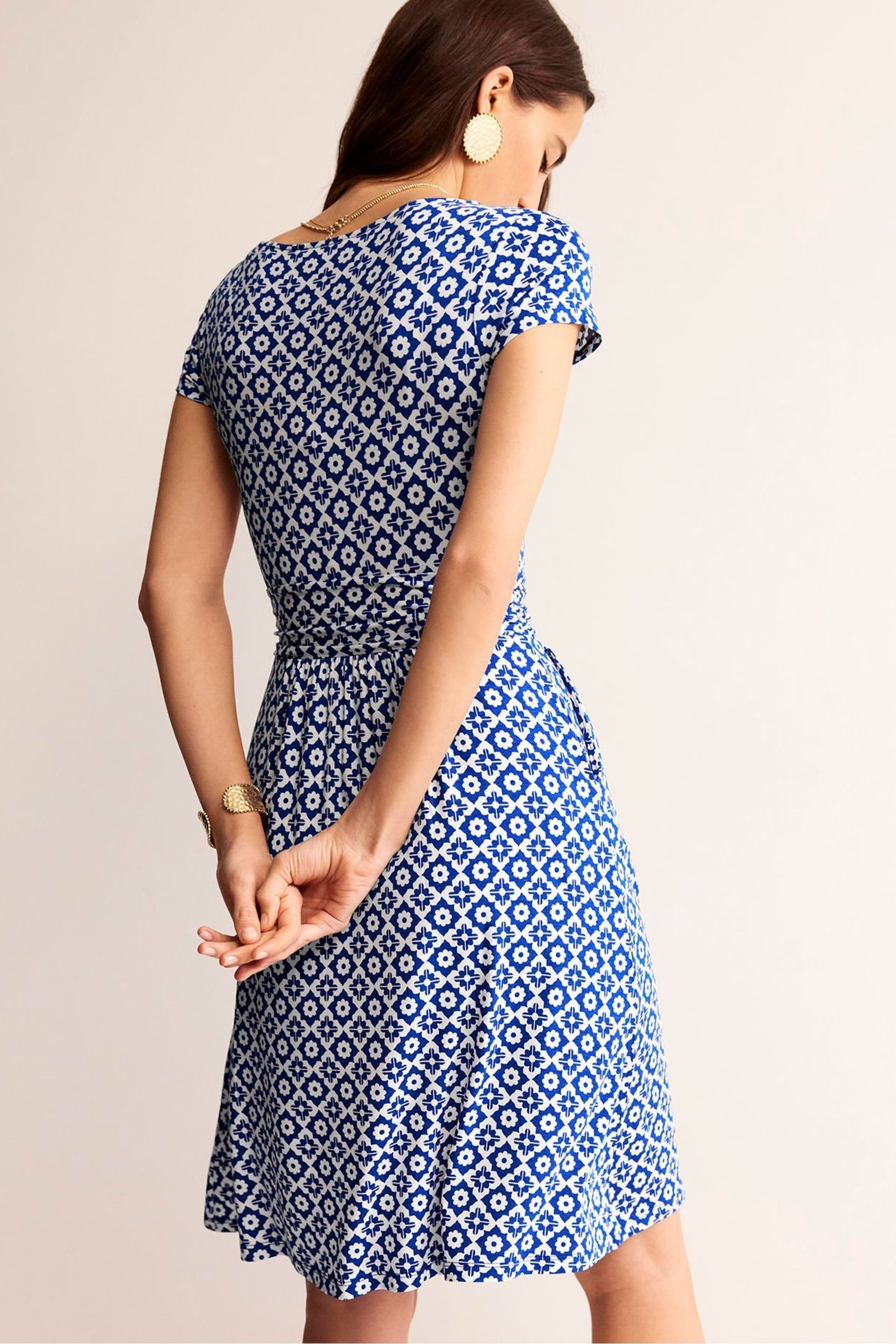 Boden Blue Amelie Jersey Dress - Image 3 of 5