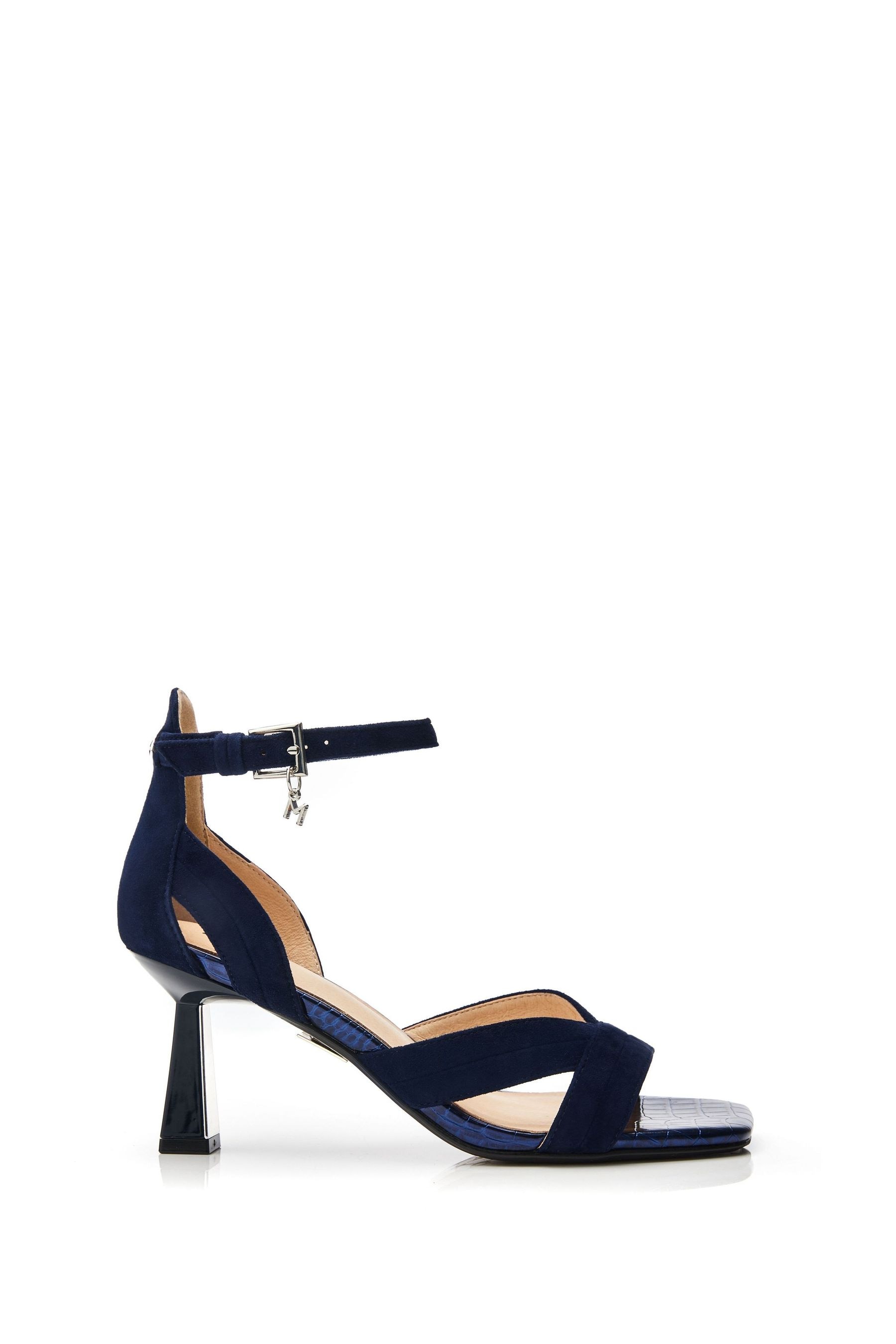 Navy kitten heel sandals deals