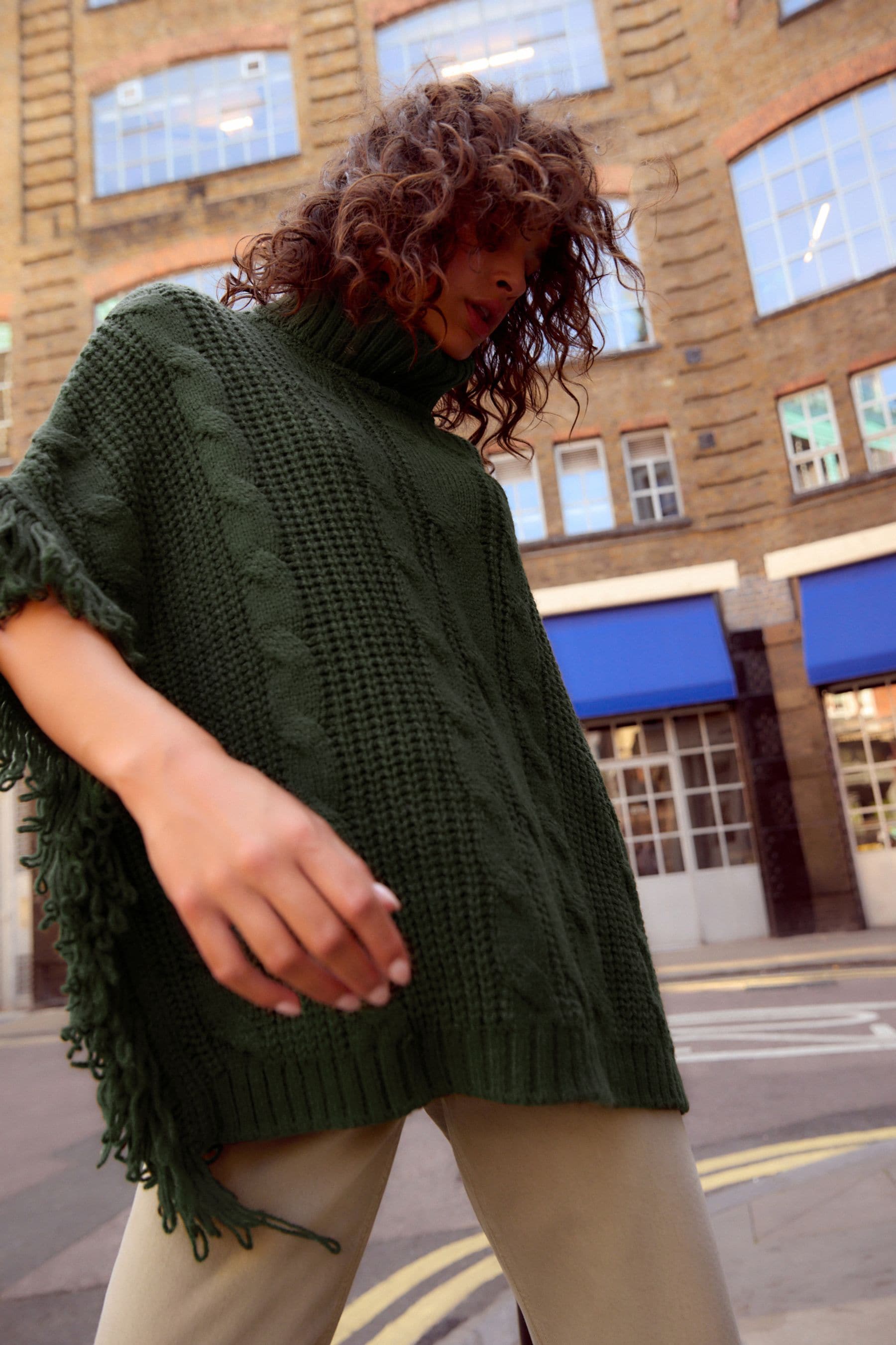 Poncho style cardigan outlet
