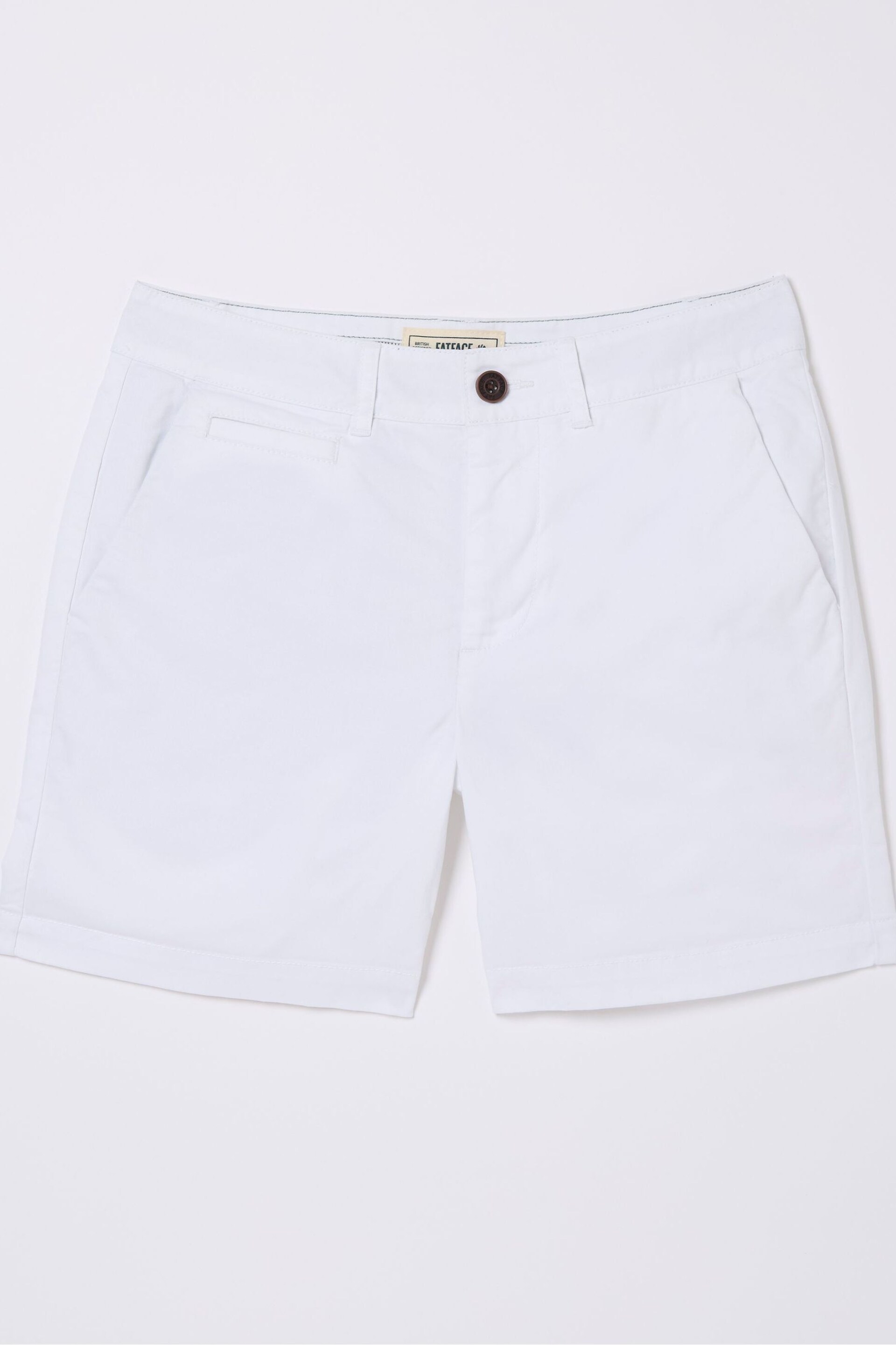 FatFace White Padstow White Chino Shorts - Image 5 of 5