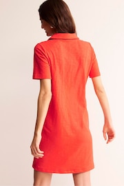Boden Red Ingrid Polo Cotton Dress - Image 3 of 5