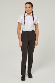 Trutex Straight Leg Twin Pocket Girls Grey School Trousers - Image 1 of 5