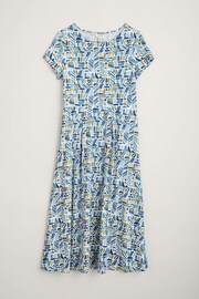 Seasalt Cornwall Blue Wild Bouquet Dress - Image 4 of 5