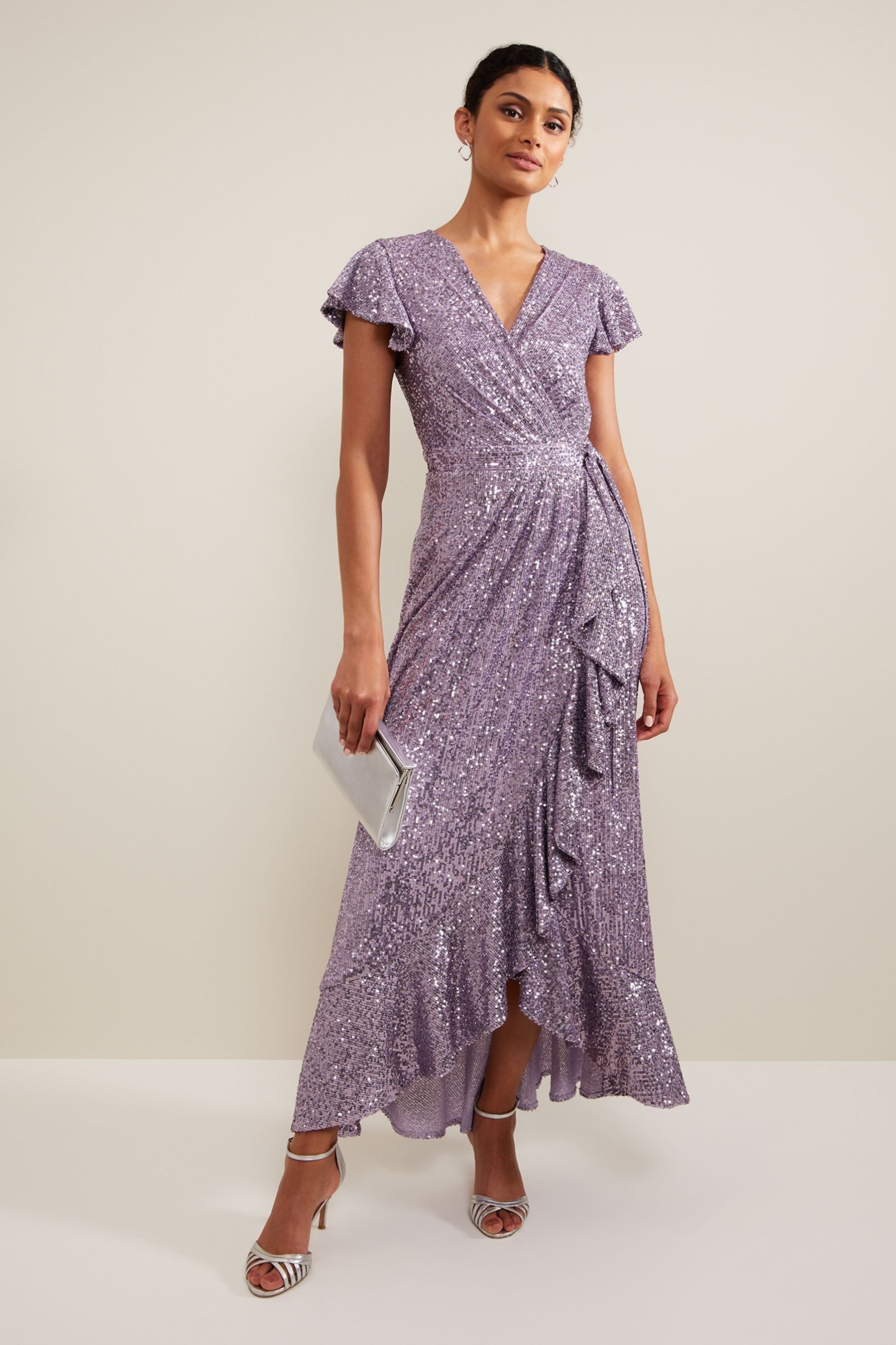 Buy Phase Eight Purple Carina Sequin Maxi Dress from the Next UK online shop