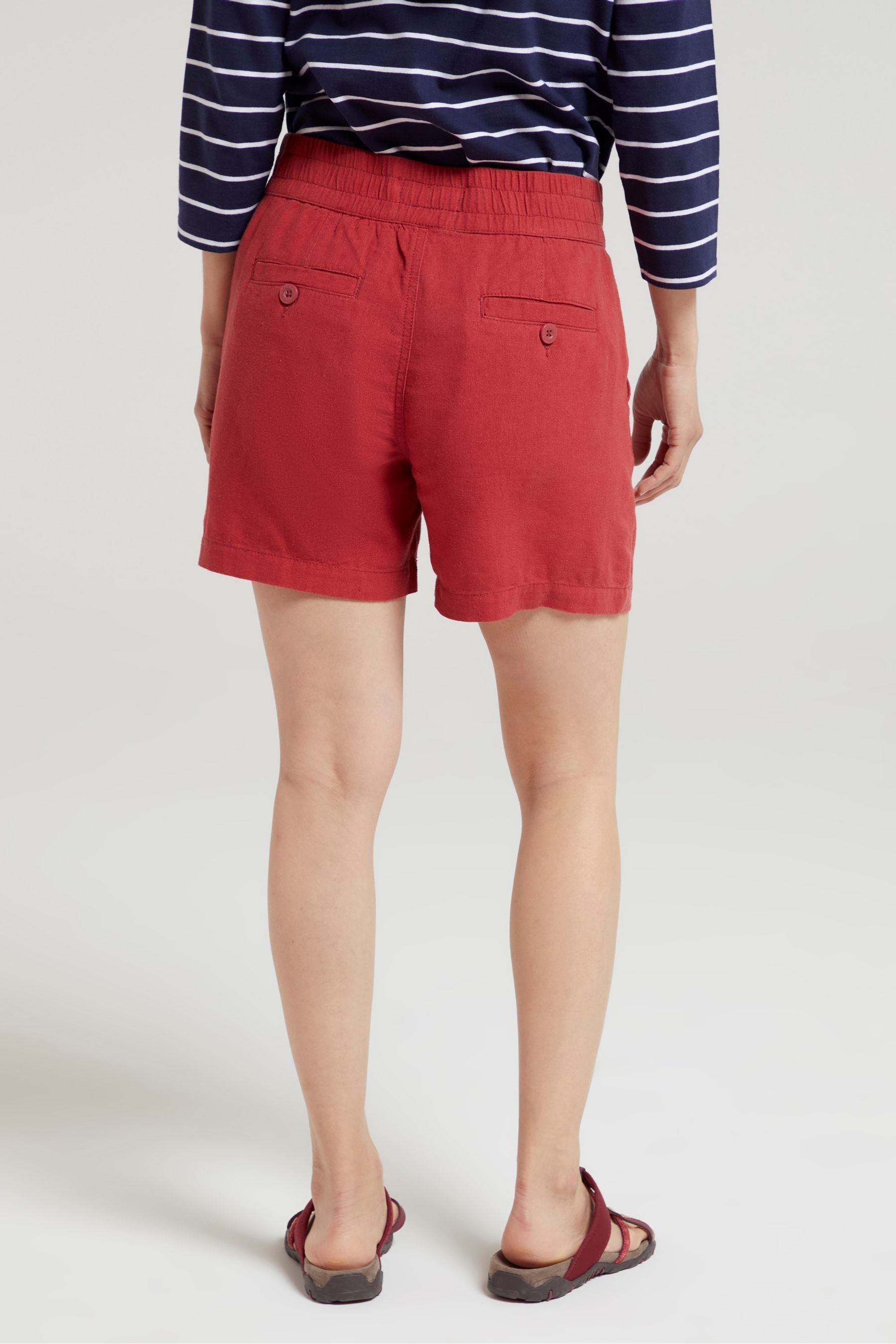 Red summer shorts discount