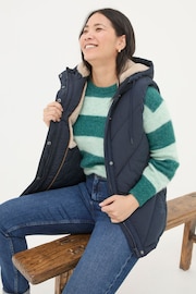 FatFace Gem Navy Puffer Gilet - Image 3 of 5