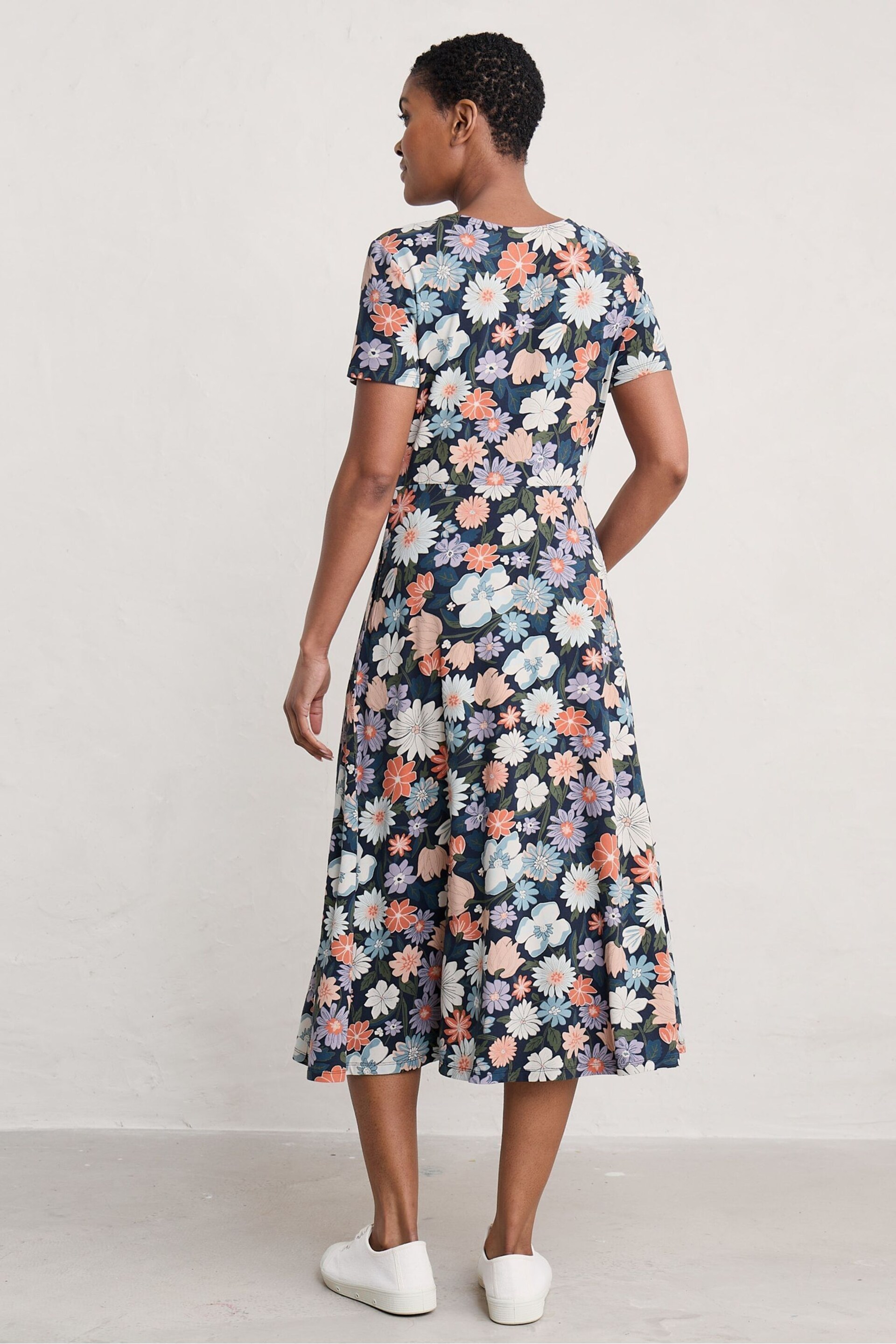 Seasalt Cornwall Multi Tall Short Sleeve Helena Dress - Image 2 of 5