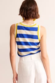 Boden Blue Maggie Linen Tank - Image 2 of 5